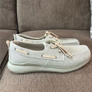 Propet Mens Viasol Lace Boat Shoes Fisherman Nautical Mens 10E Green